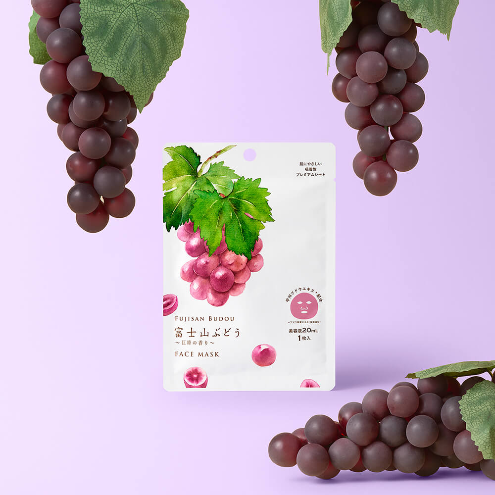 富士山ぶどう ~巨峰の香り~ フェイスマスク 1枚入り