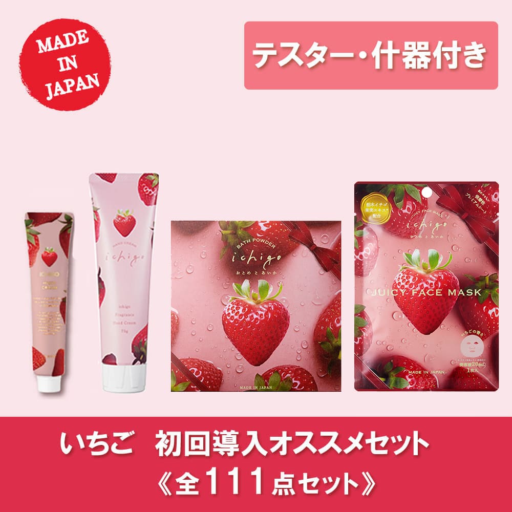 【予約販売】5月中旬再入荷予定　【10％OFF】いちご 初回導入セット 全111点（テスター什器付）